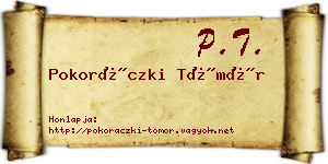 Pokoráczki Tömör névjegykártya